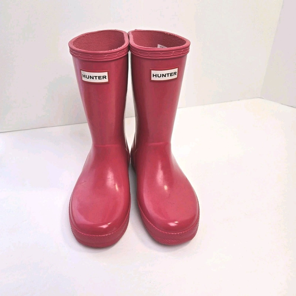 Hunter Kids First Classic Rainboot Pink Girls Size 12